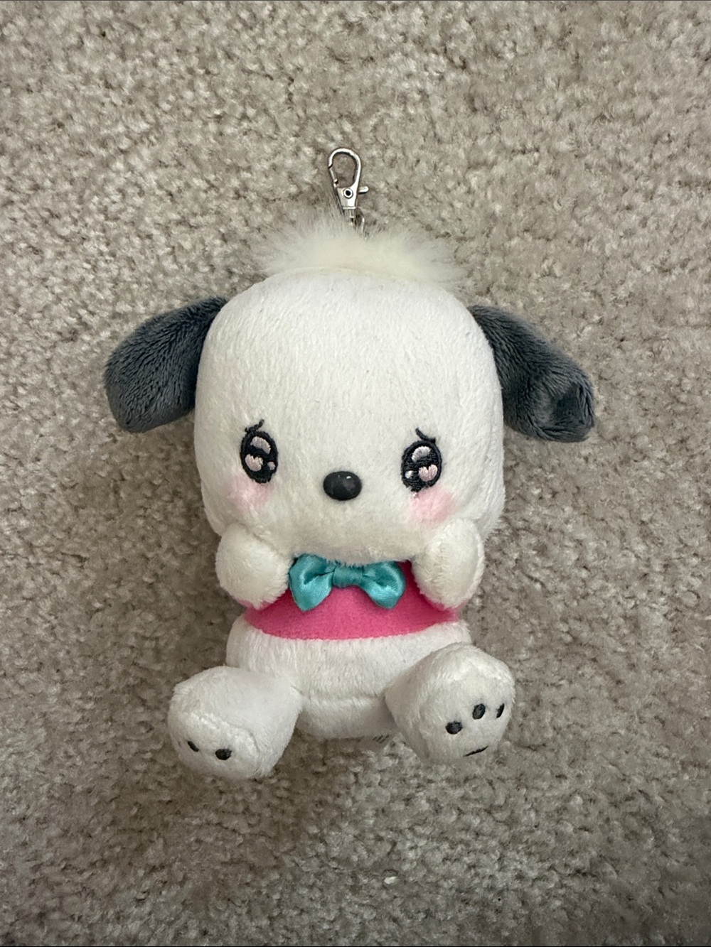 Sanrio Pochacco plush keychain